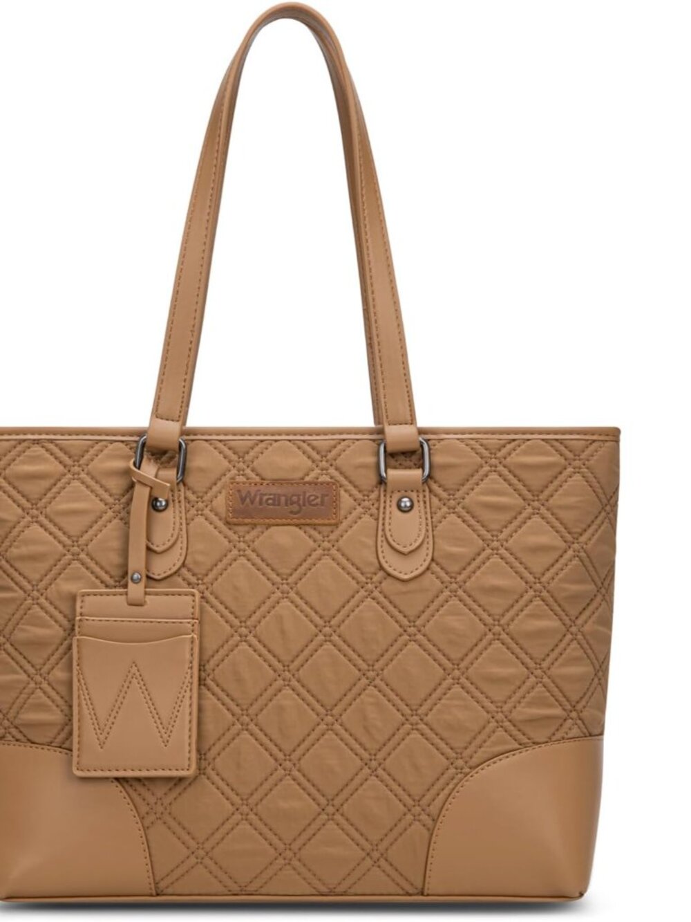 Wrangler Puffer Tote Bags for Women Medium Quilted Shoulder Bag for Work School